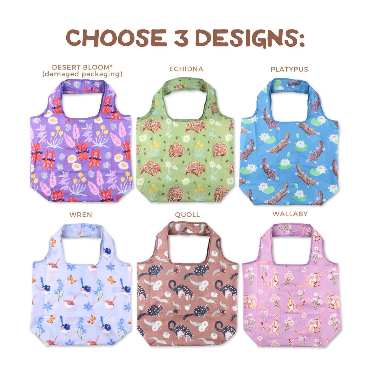 3x Recycled Shopping Bag Bundle