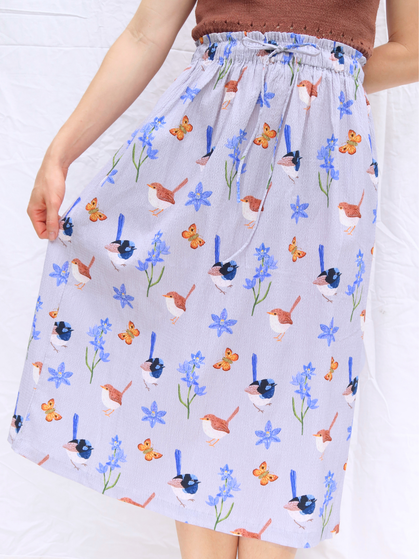 Fairy Wren Midi Skirt