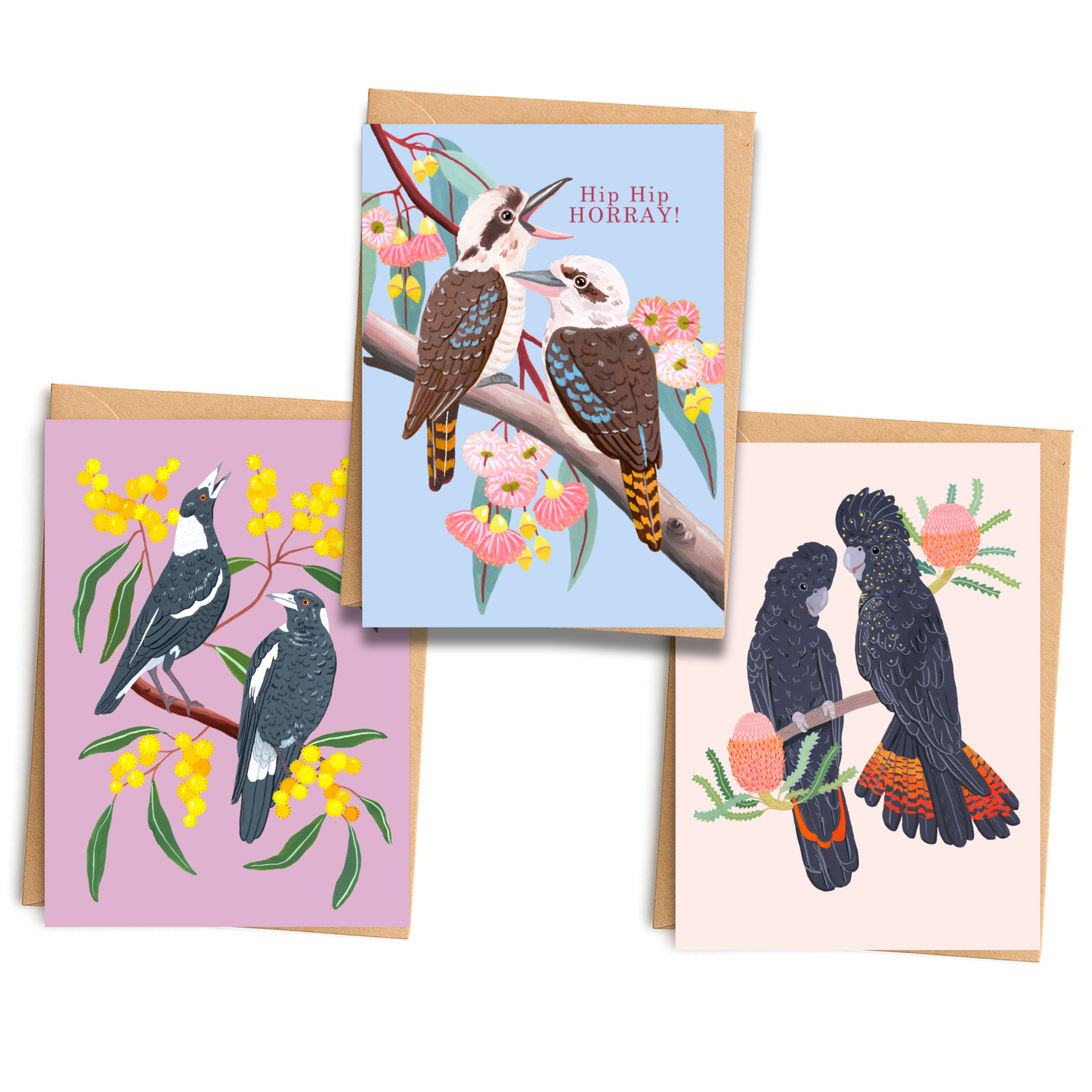 Bird Greeting Card Pack of 3