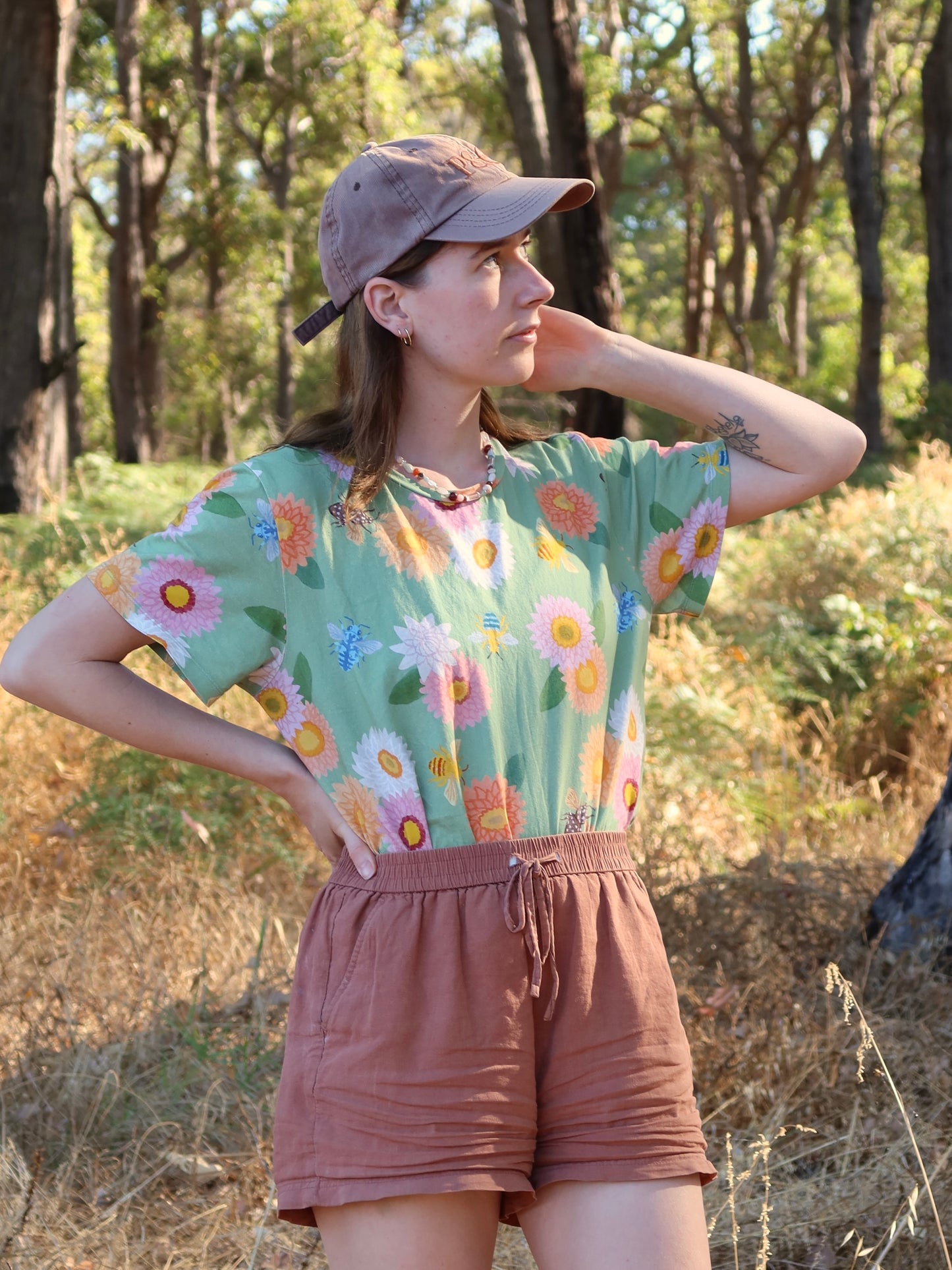 Strawflower Tshirt - discounted due to lighter print