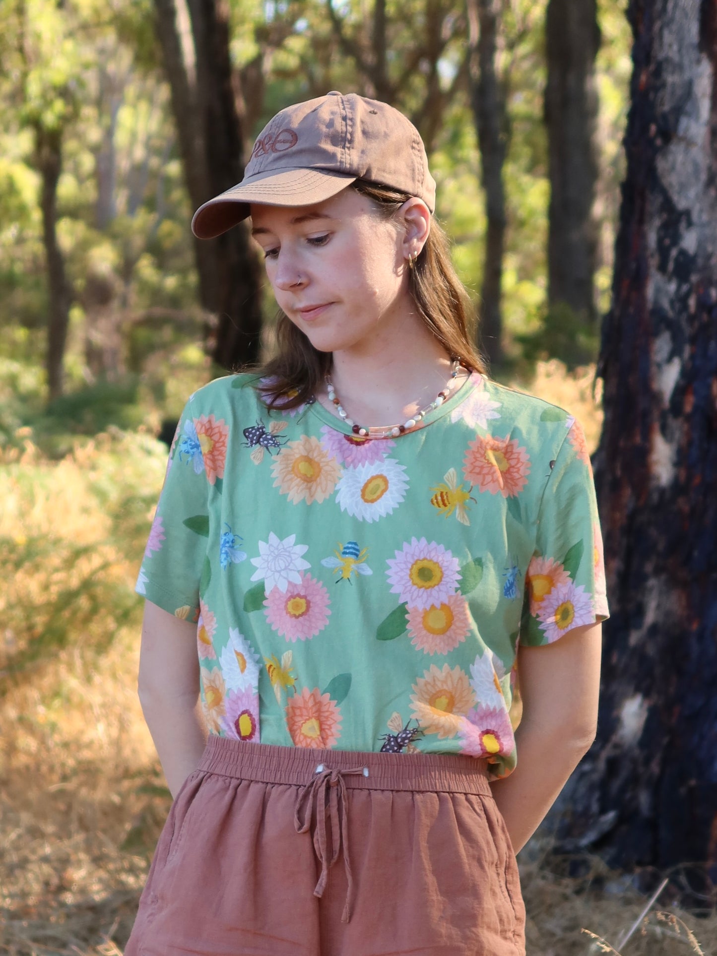 Strawflower Tshirt - discounted due to lighter print