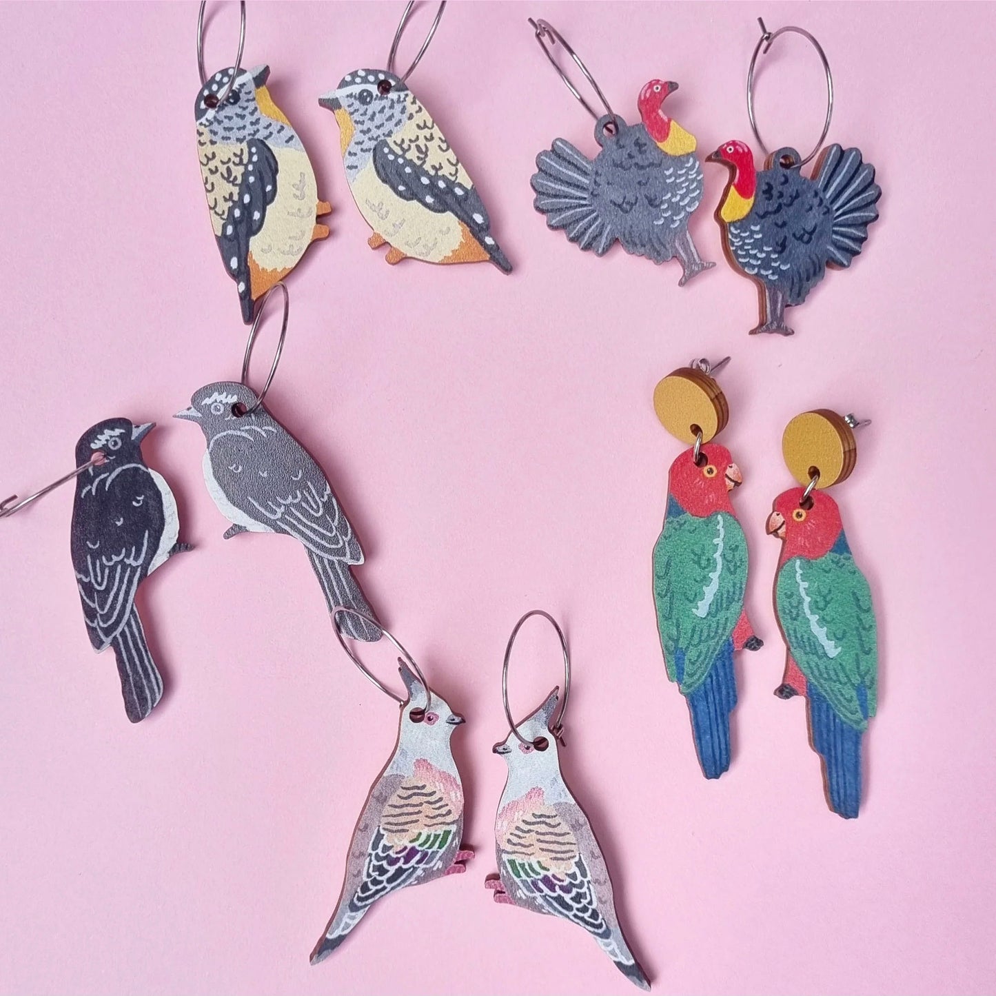 Spotted Pardalote Australian Bird Earrings