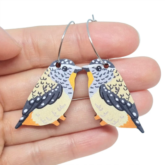 Spotted Pardalote Australian Bird Earrings