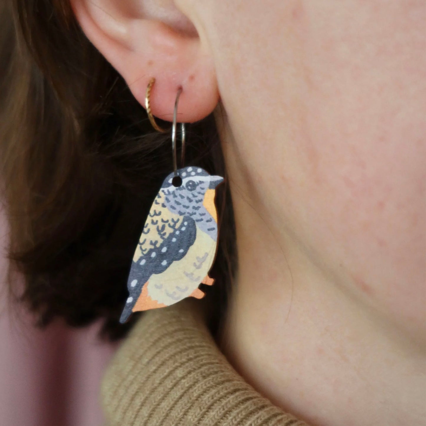 Spotted Pardalote Australian Bird Earrings