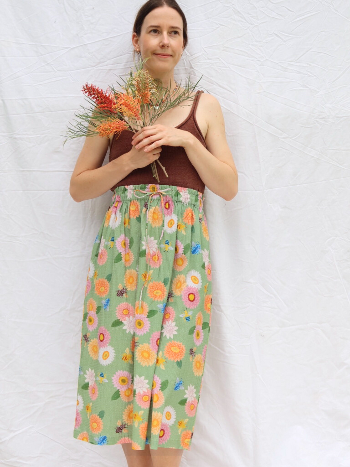 Strawflower Midi Skirt