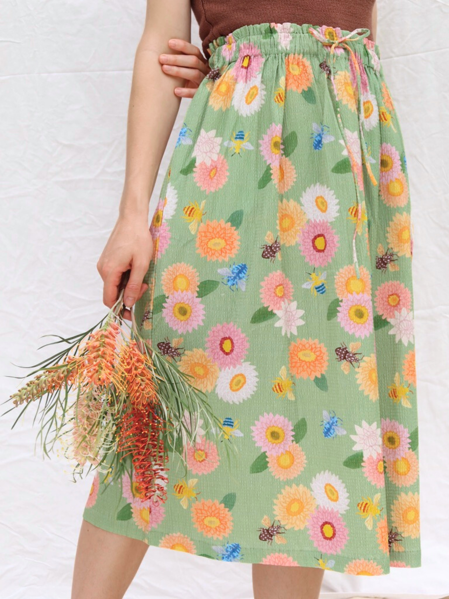 Strawflower Midi Skirt