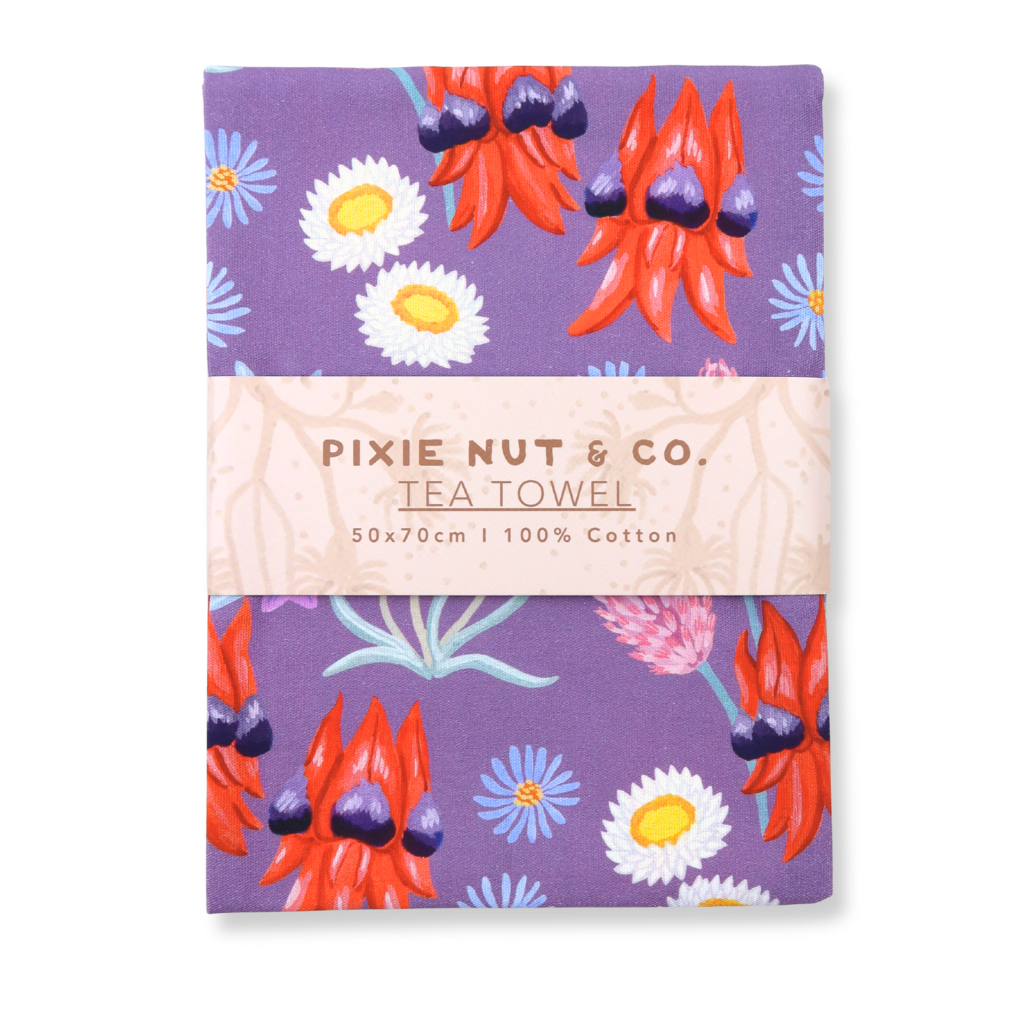 Desert Bloom Australian Wildflower Tea Towel