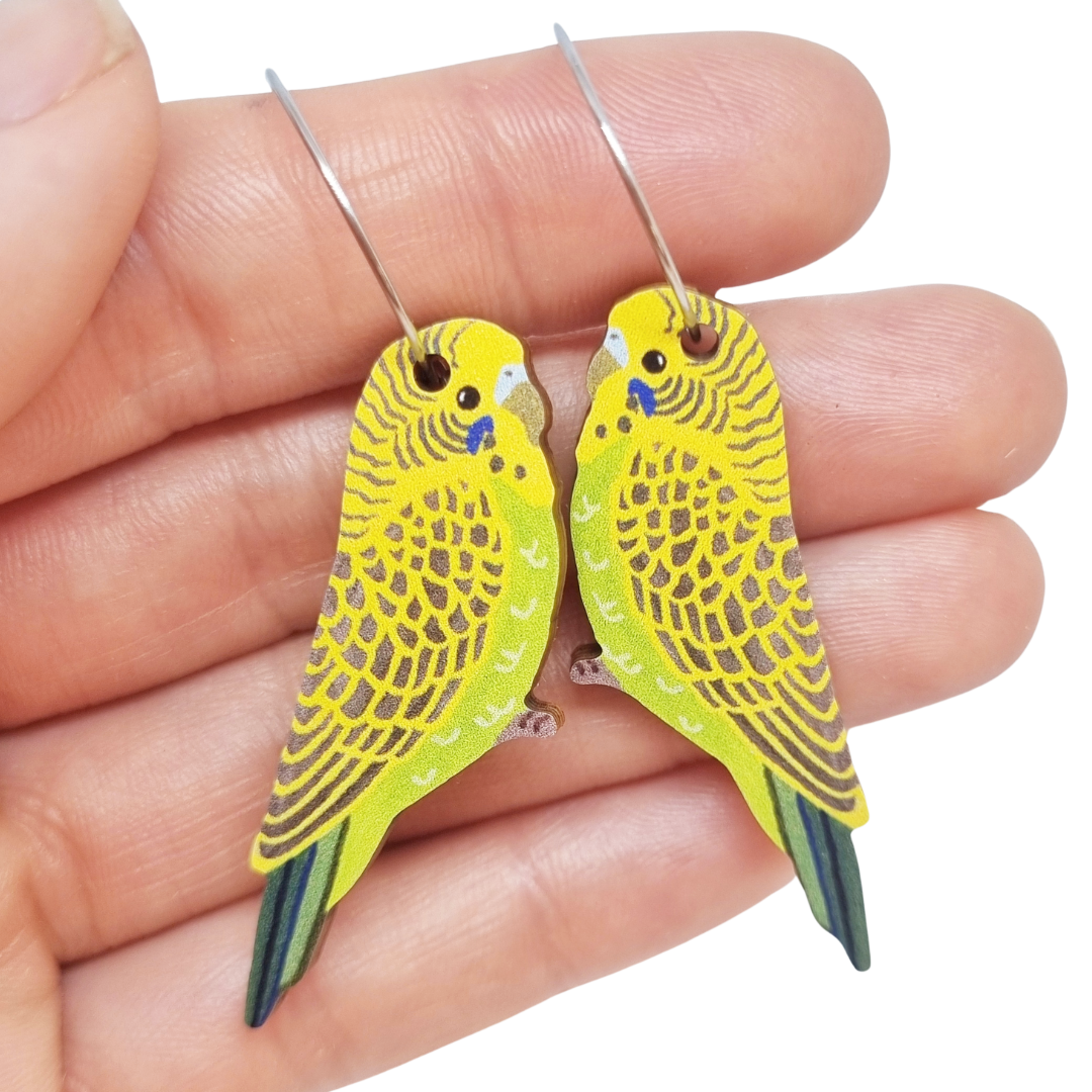 Budgie earrings online
