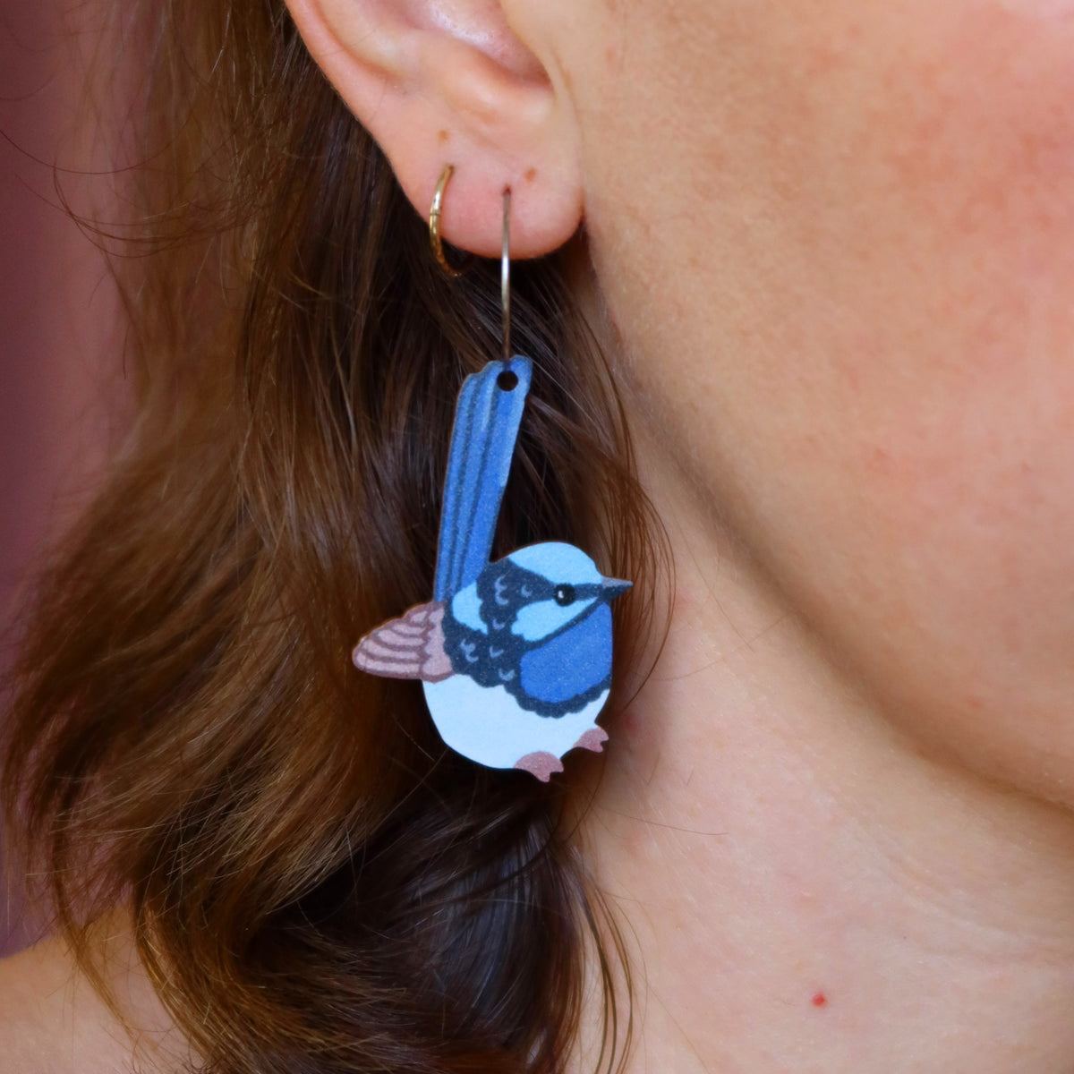 Fairy wren deals earrings