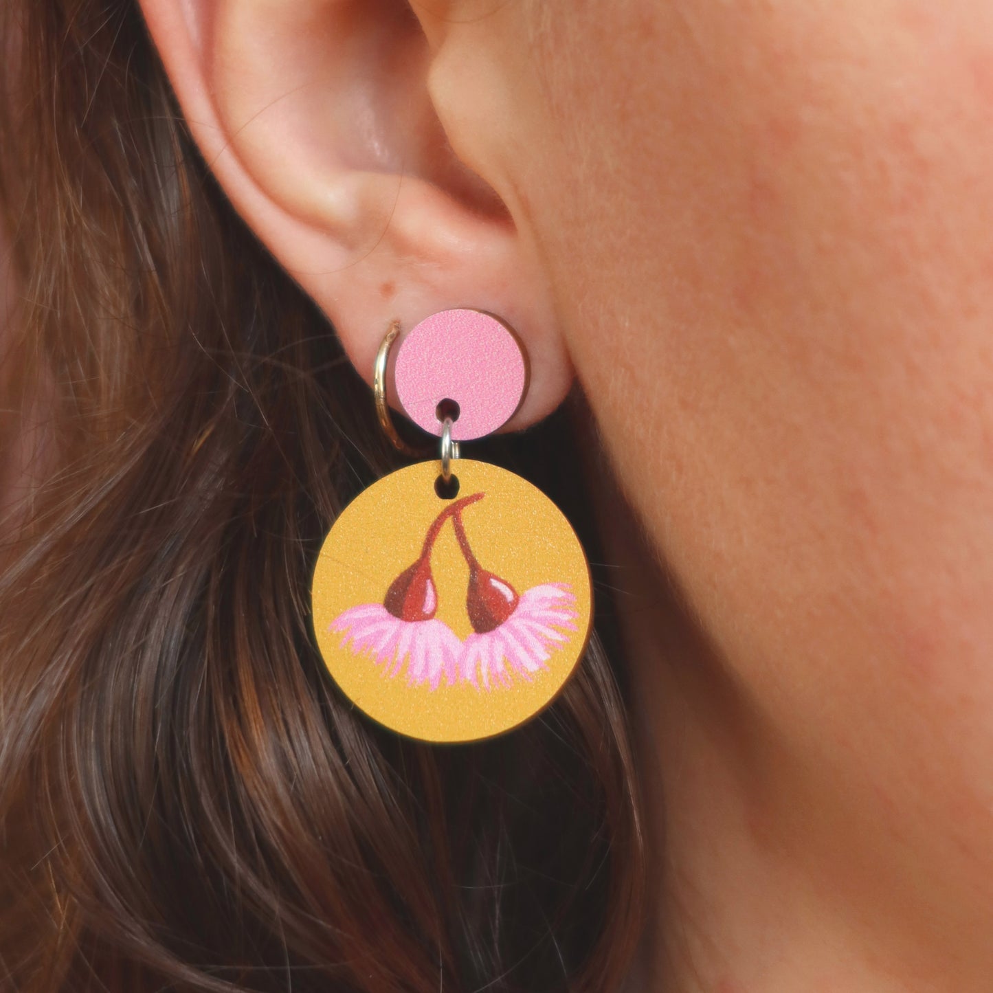 Gum Blossom Australian Wildflower Earrings