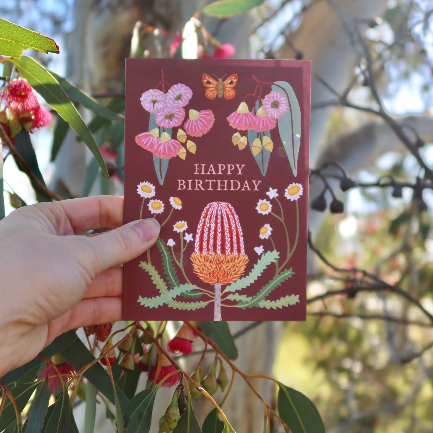 Happy Birthday - Australian Wildflower Birthday Card