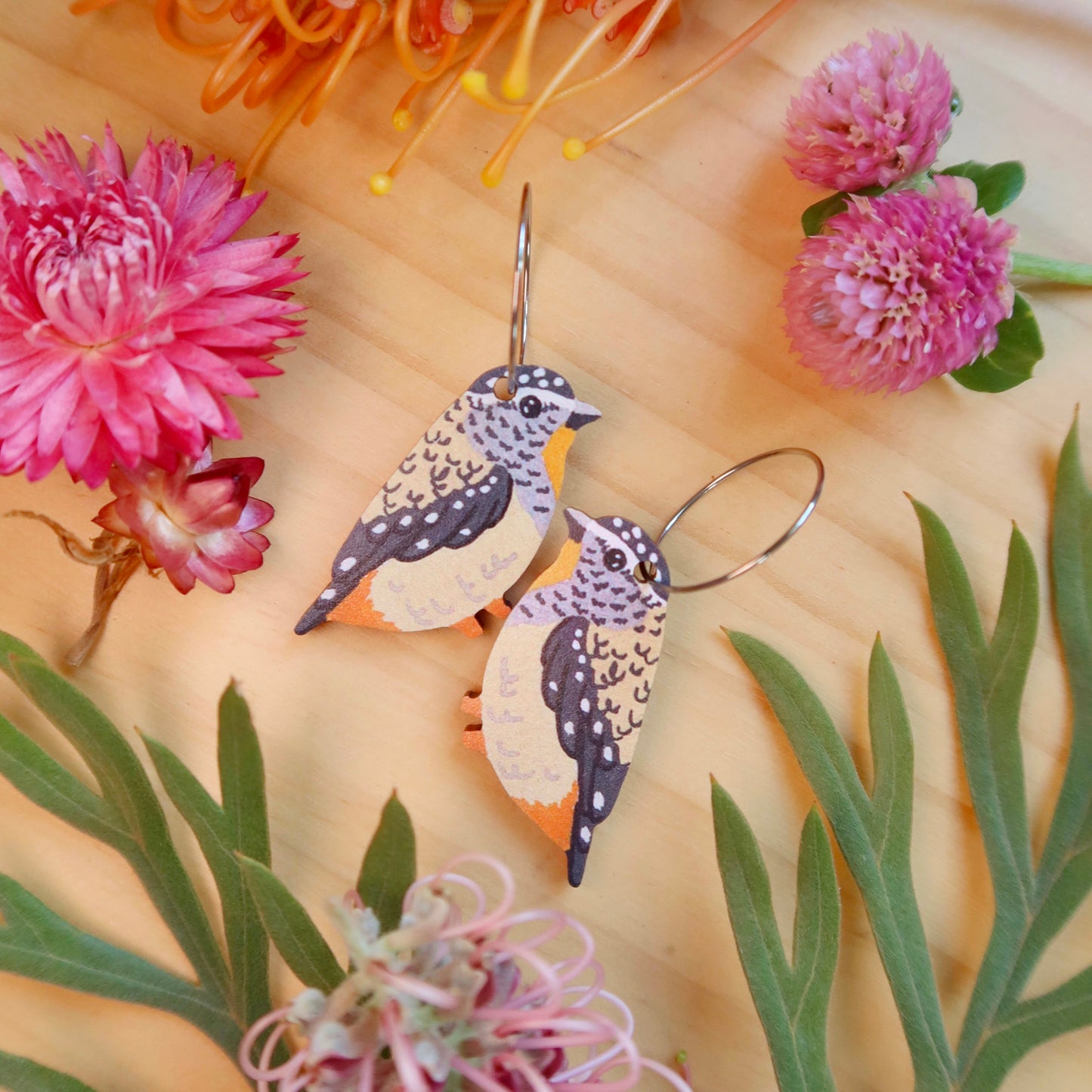 Spotted Pardalote Australian Bird Earrings