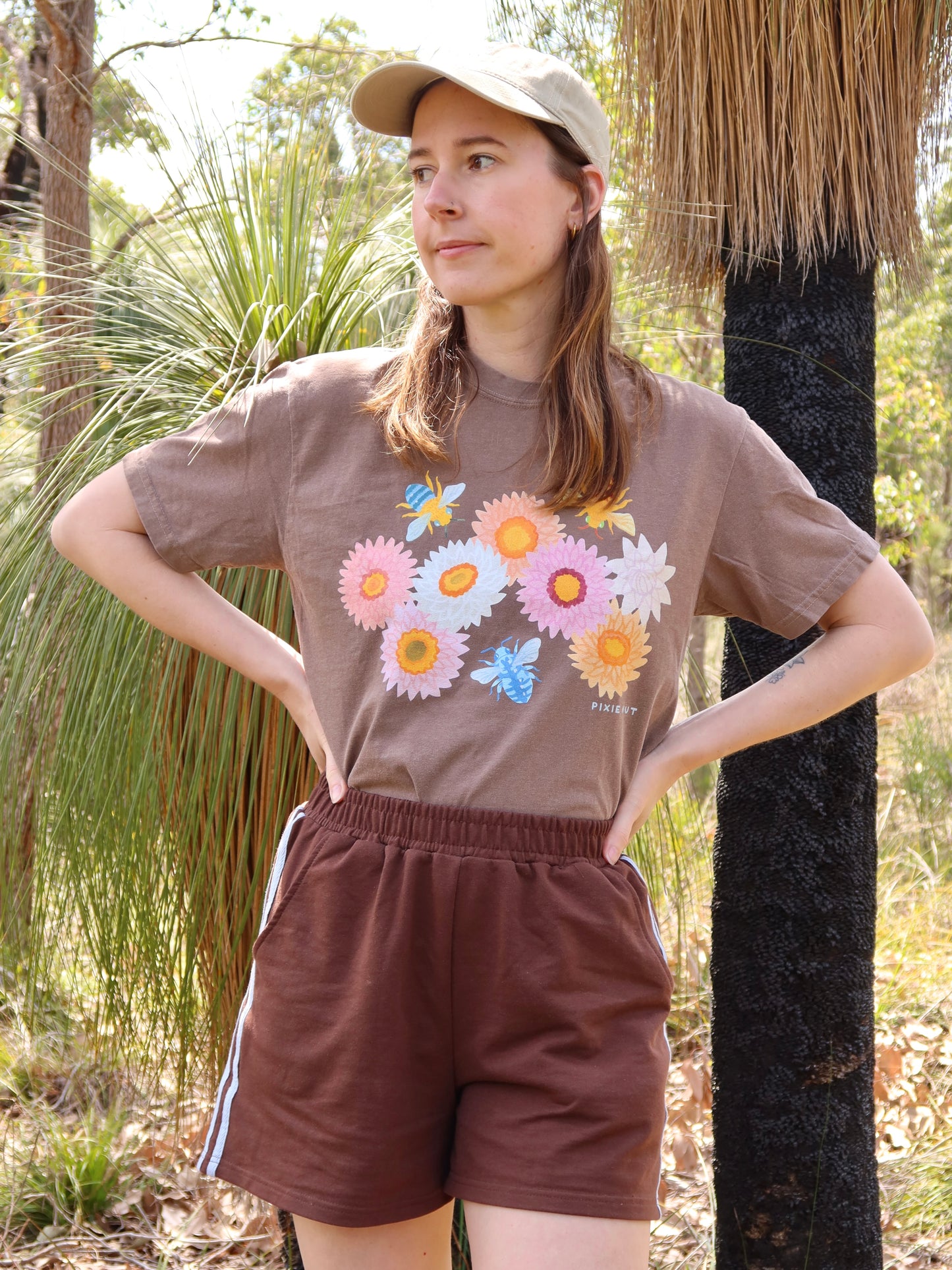 Strawflower & Bee Tshirt ~ PREORDER