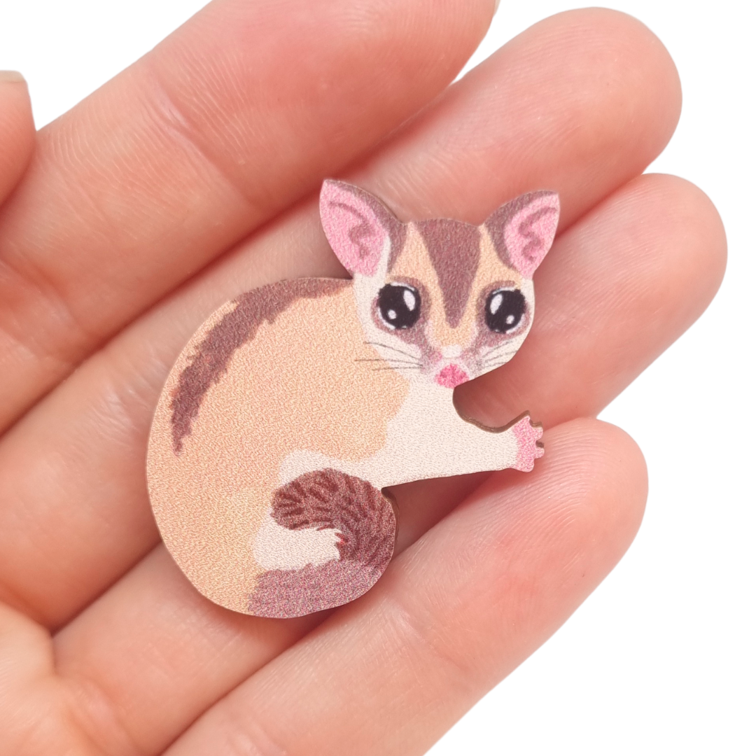Sugar Glider Australian Animal Pin