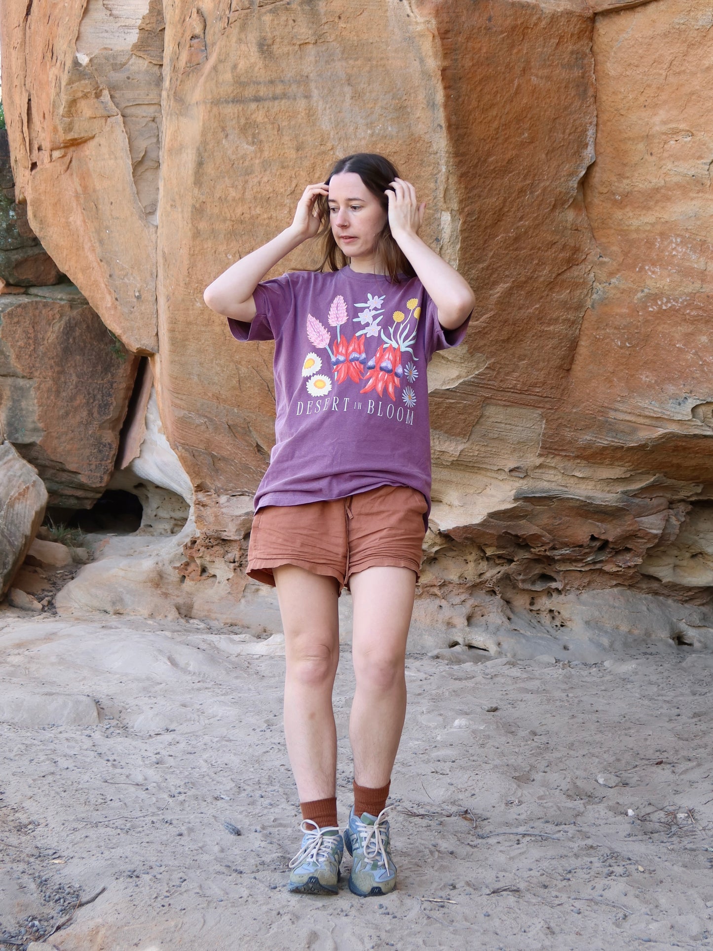 Desert Bloom Tshirt (Berry) ~ PREORDER