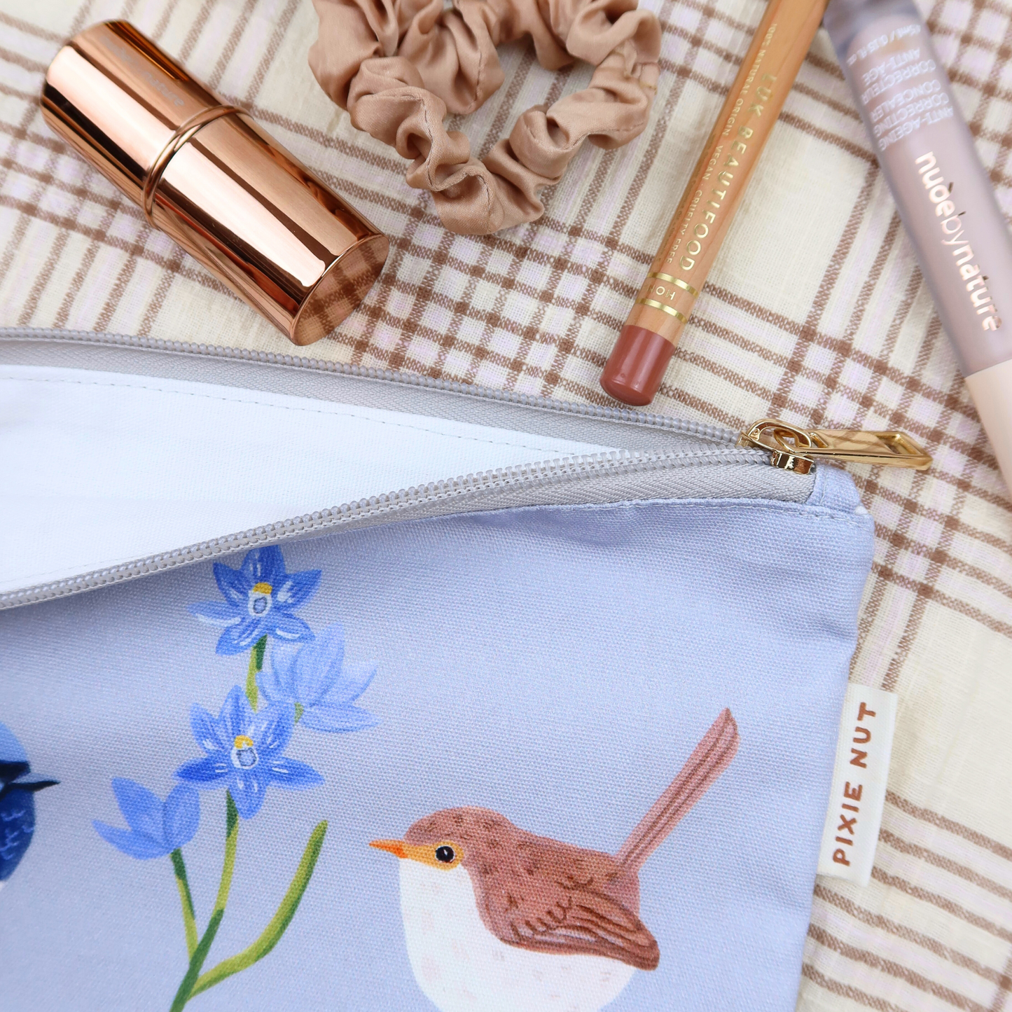 Fairy Wren Australian Makeup Bag