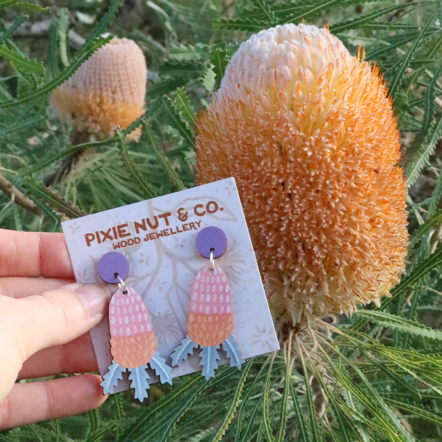 Banksia Australian Wildflower Earrings