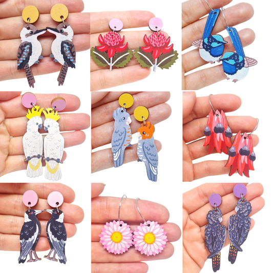 Seconds Wooden Earrings
