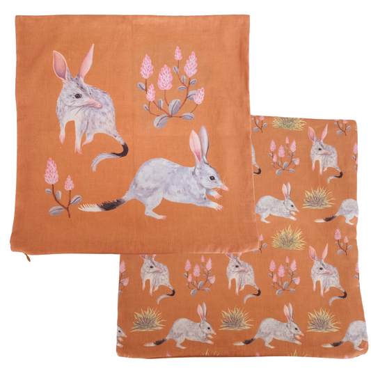 Sample Bilby Linen Cushion Cover