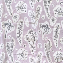 Load image into Gallery viewer, Australian Heathland wildflowers 65 x 65cm square silk cotton scarf.