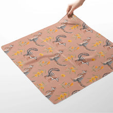 Load image into Gallery viewer, Australian numbat and wildflower 65 x 65cm square silk cotton scarf.