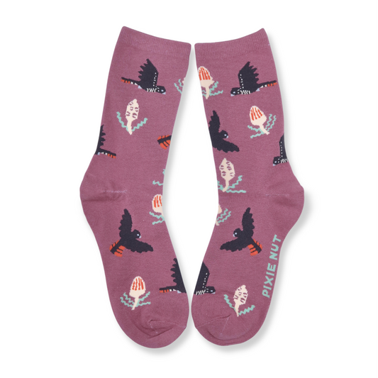 Black Cockatoo Australian Bird Socks