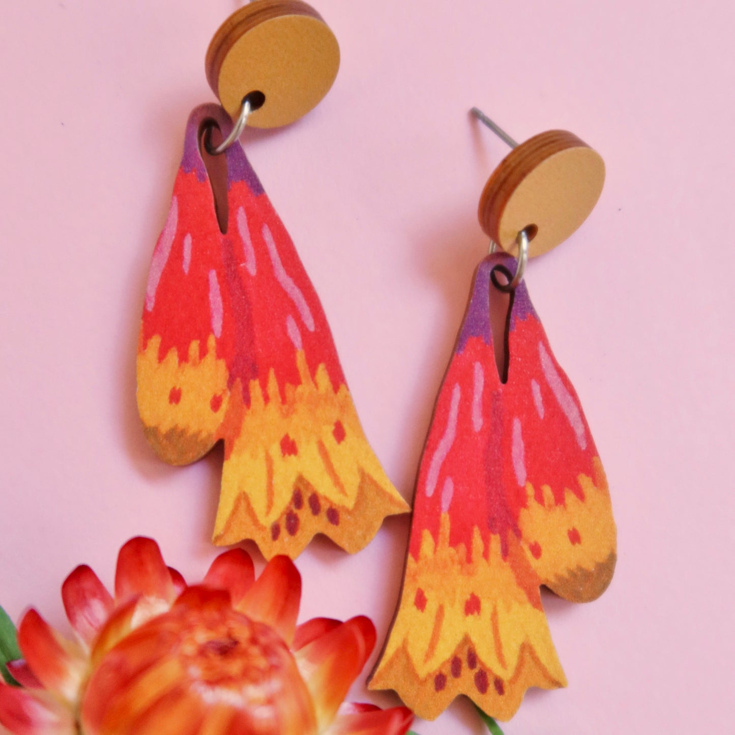 Christmas Bells Australian Wildflower Earrings