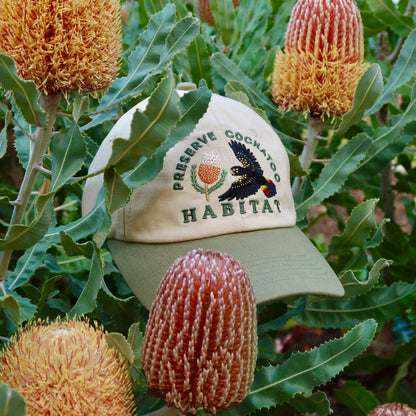 Black Cockatoo Wildlife Cap