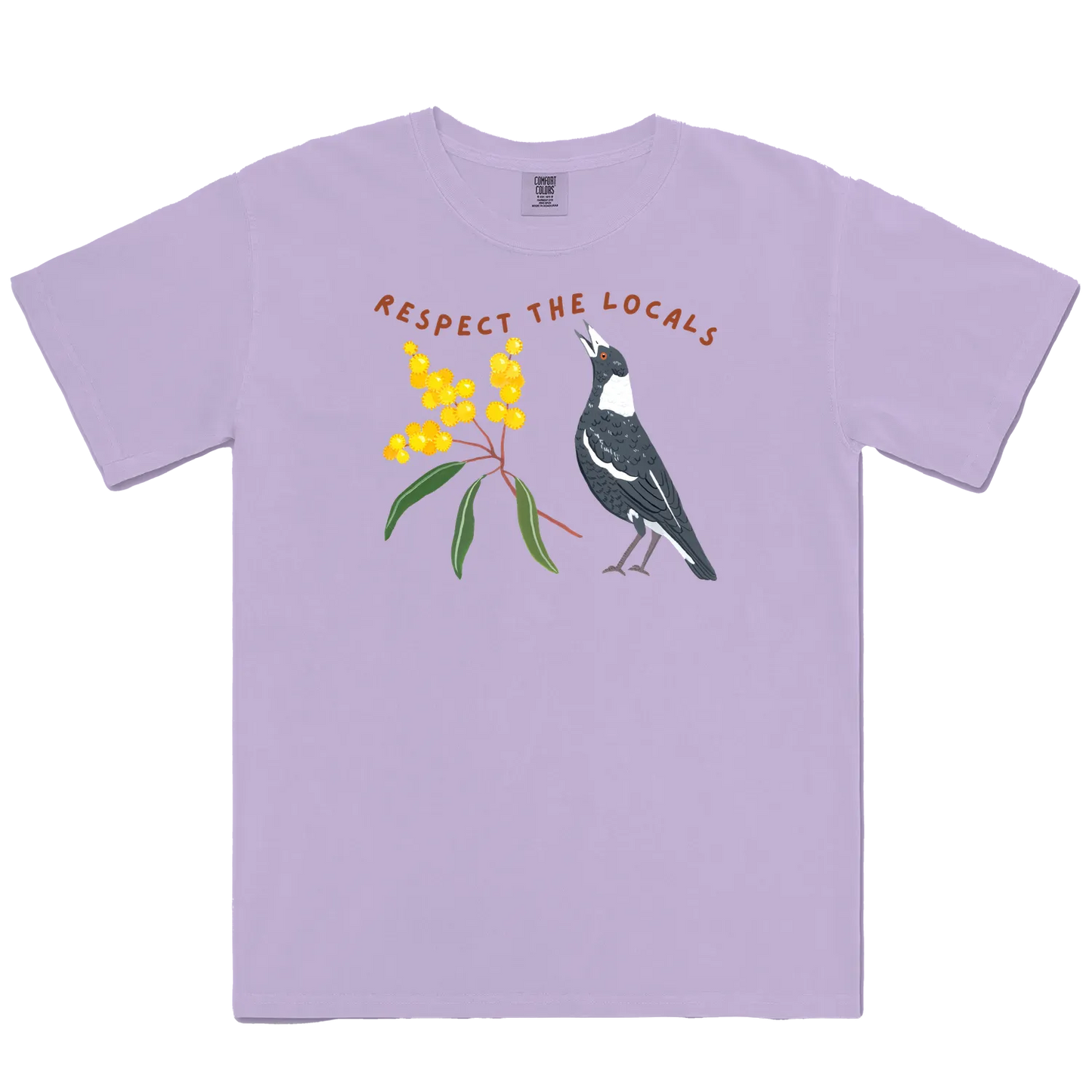 Orchid front flat lay