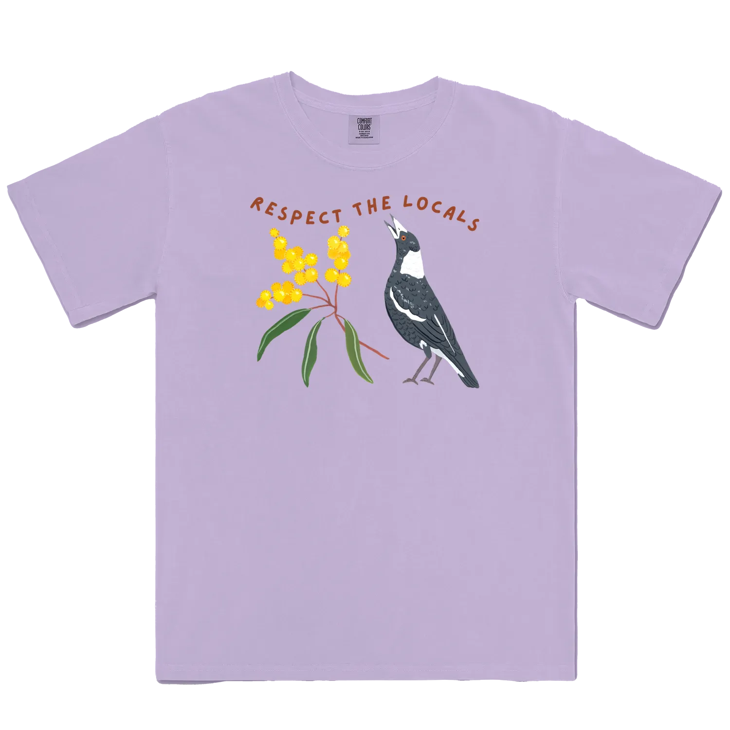 Orchid front flat lay