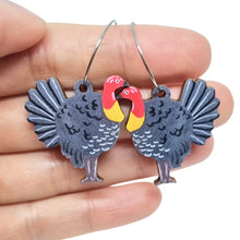 Load image into Gallery viewer, Bush Turkey Earrings