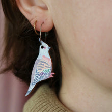 Load image into Gallery viewer, Crested Pigeon Earrings