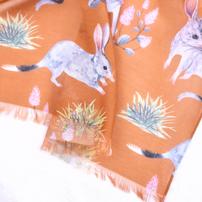 Bilby Silk/Cotton Scarf