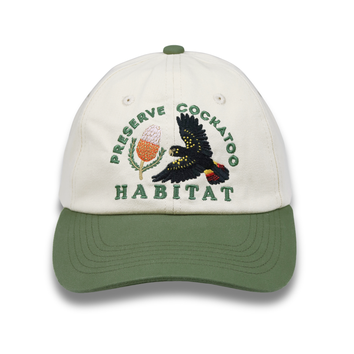 Black Cockatoo Wildlife Cap