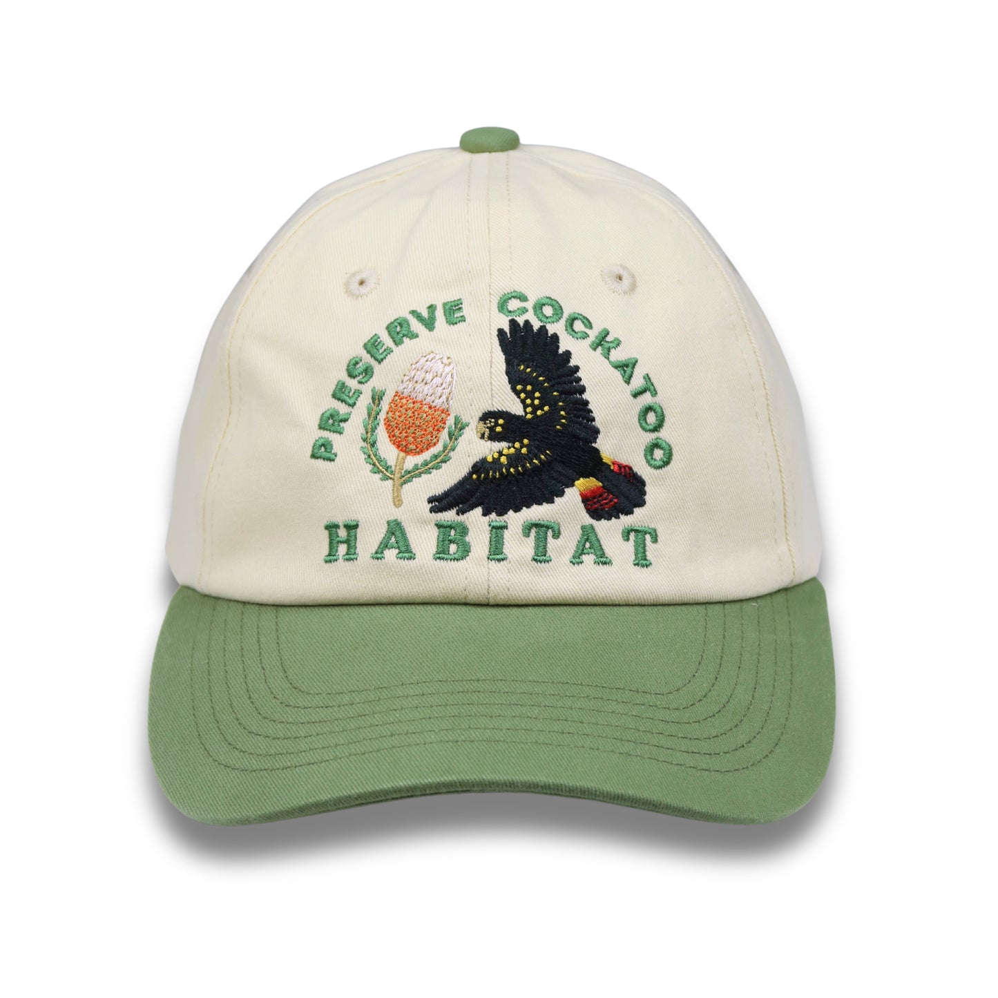 Black Cockatoo Wildlife Cap