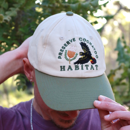 Black Cockatoo Wildlife Cap