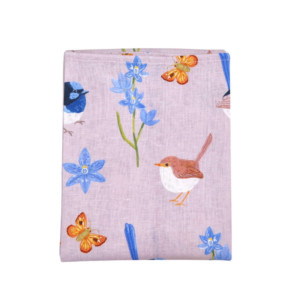 Fairy Wren Linen Tea Towel