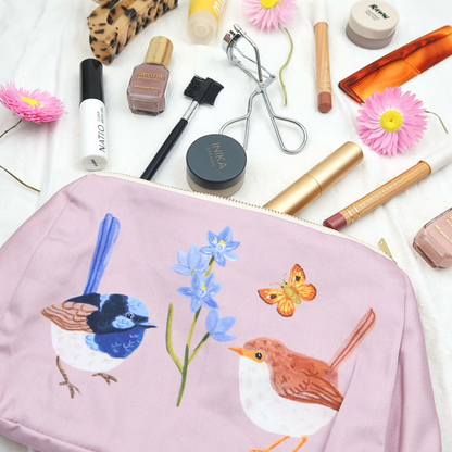 Fairy Wren Makeup Bag