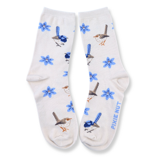 Fairy Wren Australian Socks