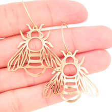 Load image into Gallery viewer, Bee Hoops - Gold