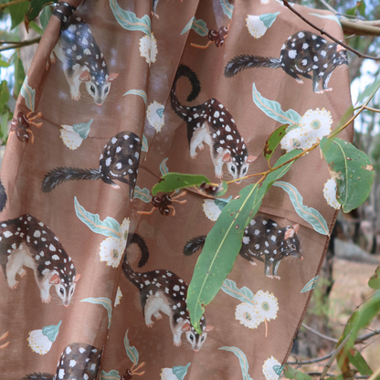 Quoll Silk/Cotton Scarf