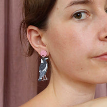Load image into Gallery viewer, Magpie Australian Bird Earrings