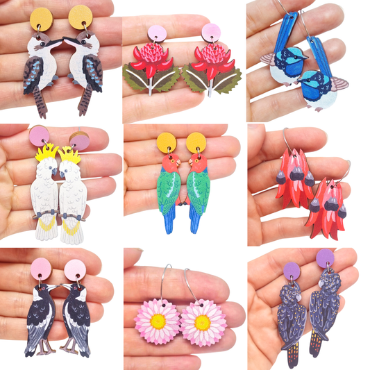 Seconds Wooden Earrings