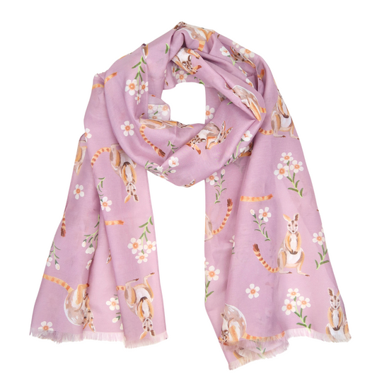 Wallaby Silk/Cotton Scarf