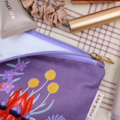 Desert Australian Wildflower Makeup Bag
