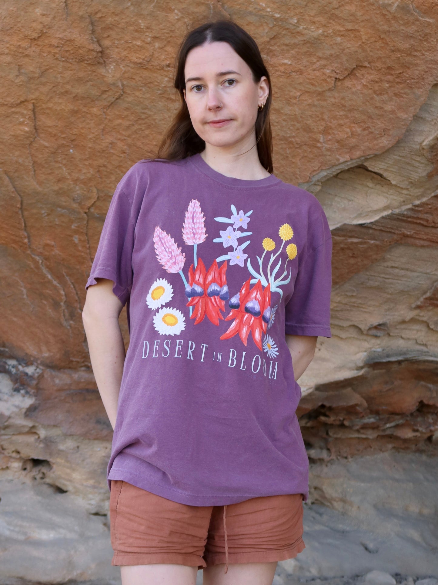 Desert Bloom T-shirt ~ Berry