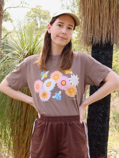 Strawflower & Bee Tshirt ~ PREORDER