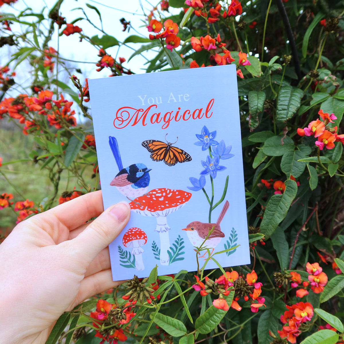 Fairy Wren Magical Greeting Card