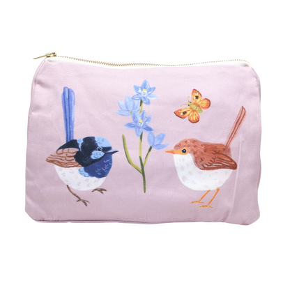 Fairy Wren Makeup Bag