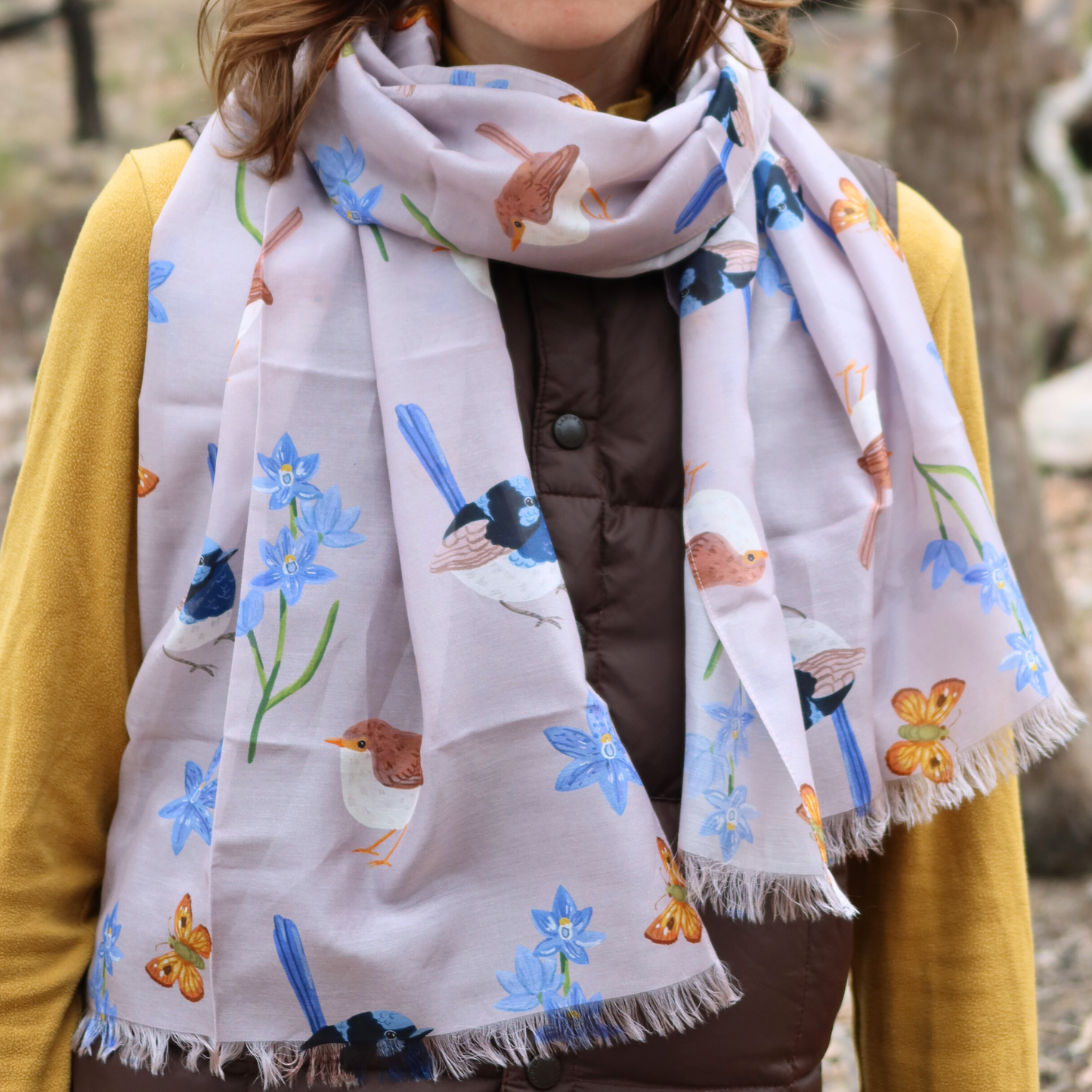 Numbat Silk/Cotton Scarf